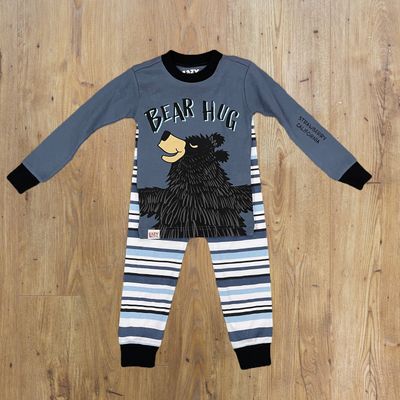 Bear Hug Blue Pajamas - 6