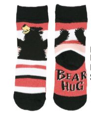 Bear Hug Pink Infant Socks 12-24M