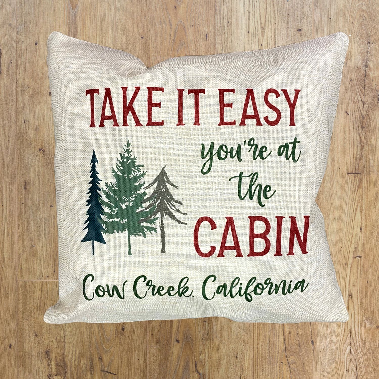 Cabin Pillow - Cow Creek