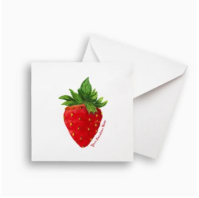 Strawberry Notecard