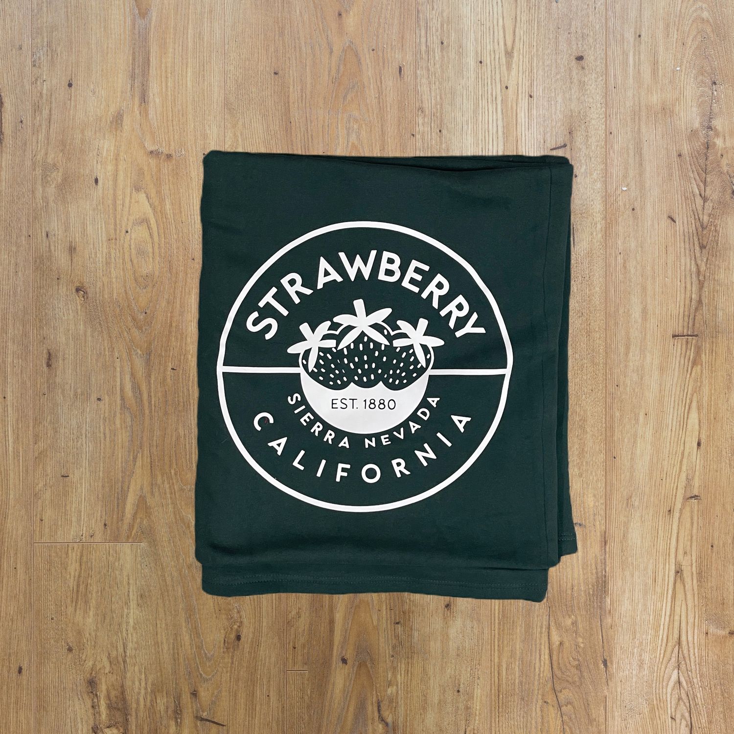 Sweatshirt Blanket, Color: Forest Green