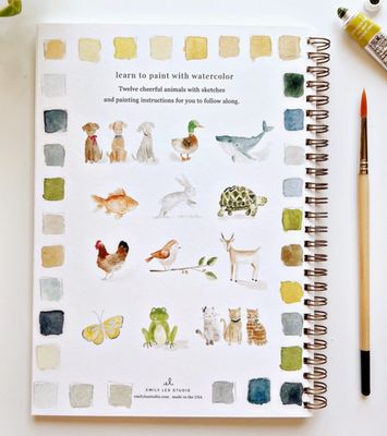 Animal Watercolor Workbook