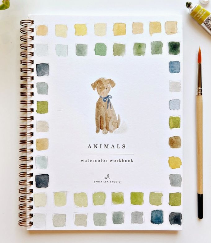 Animal Watercolor Workbook