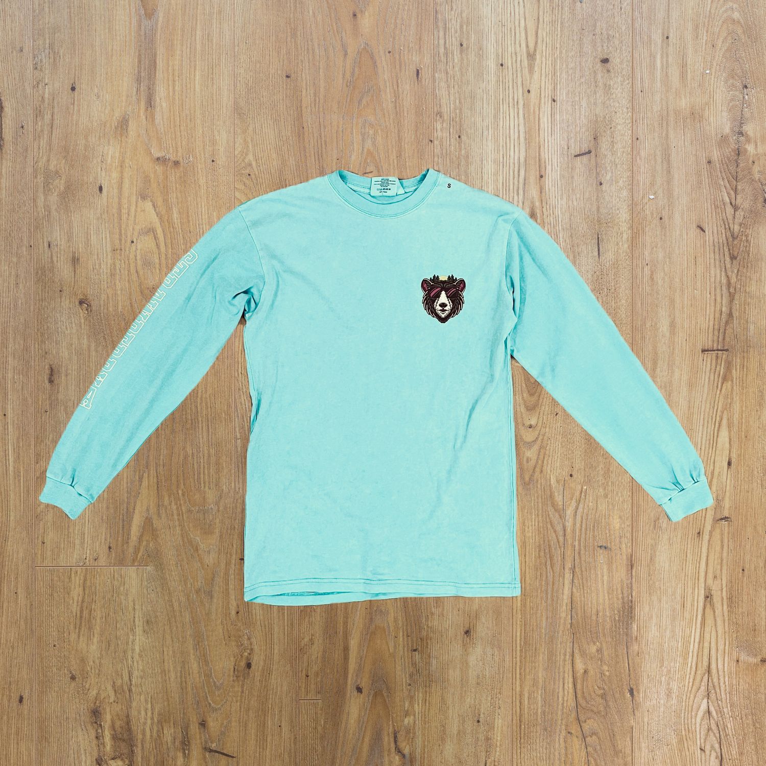 Bear Long Sleeve | Aqua