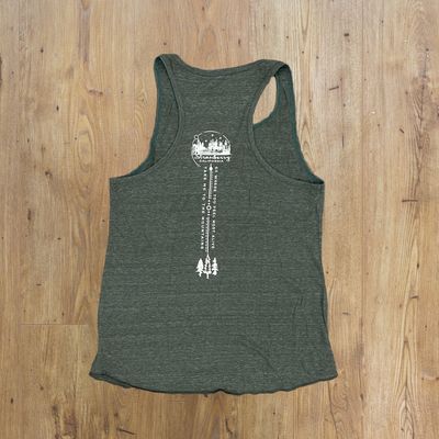Racer Back Tank Top | Forest Green