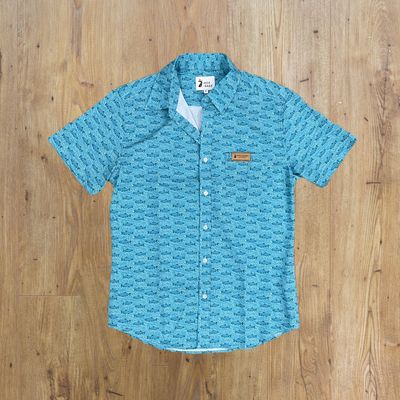 Deep Teal Fish Shirt