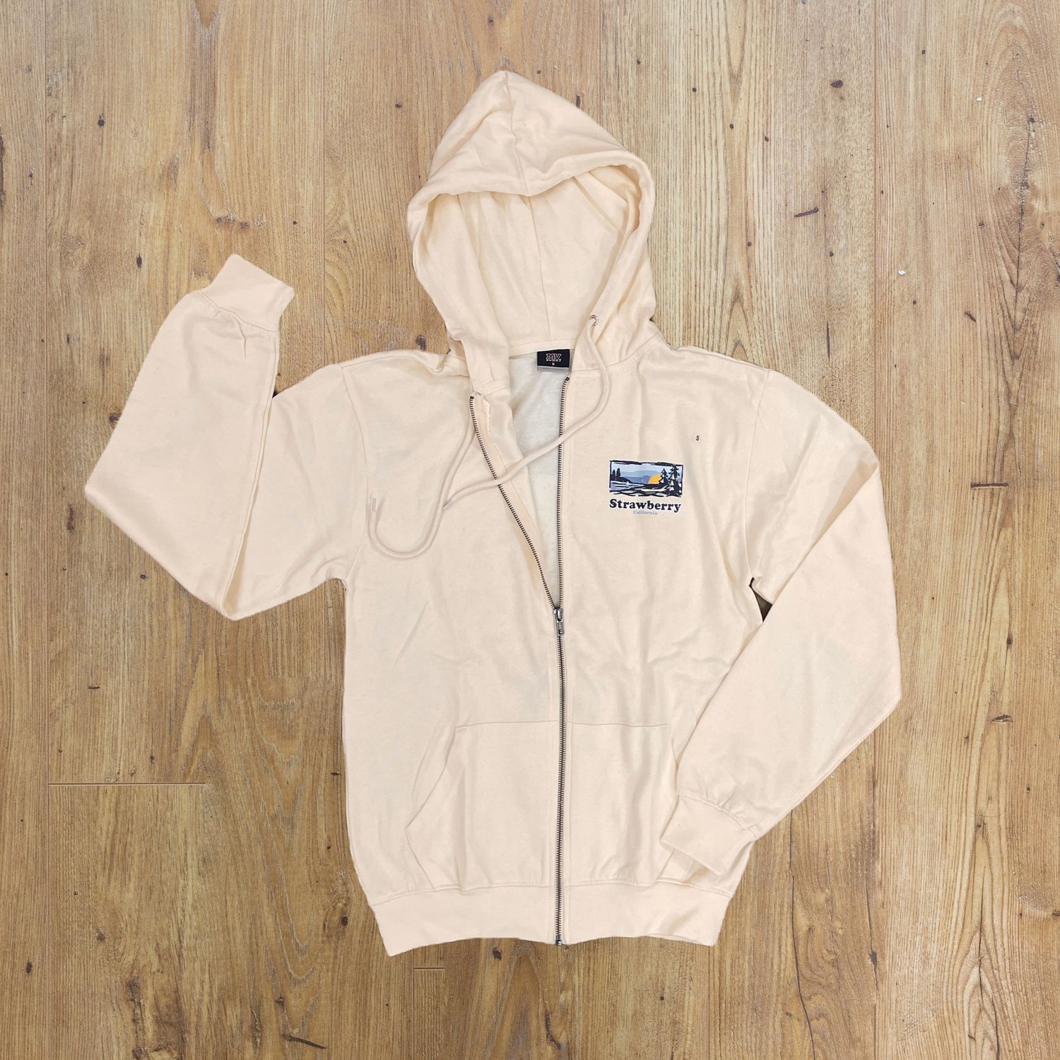 Strawberry CA Zip Up | Off White