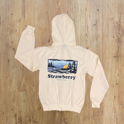 Strawberry CA Zip Up | Off White
