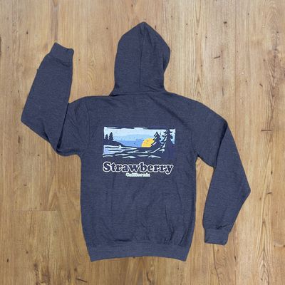 Strawberry CA Zip Up | Denim