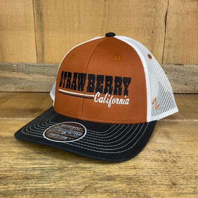 Orange/Black Embroidery Hat