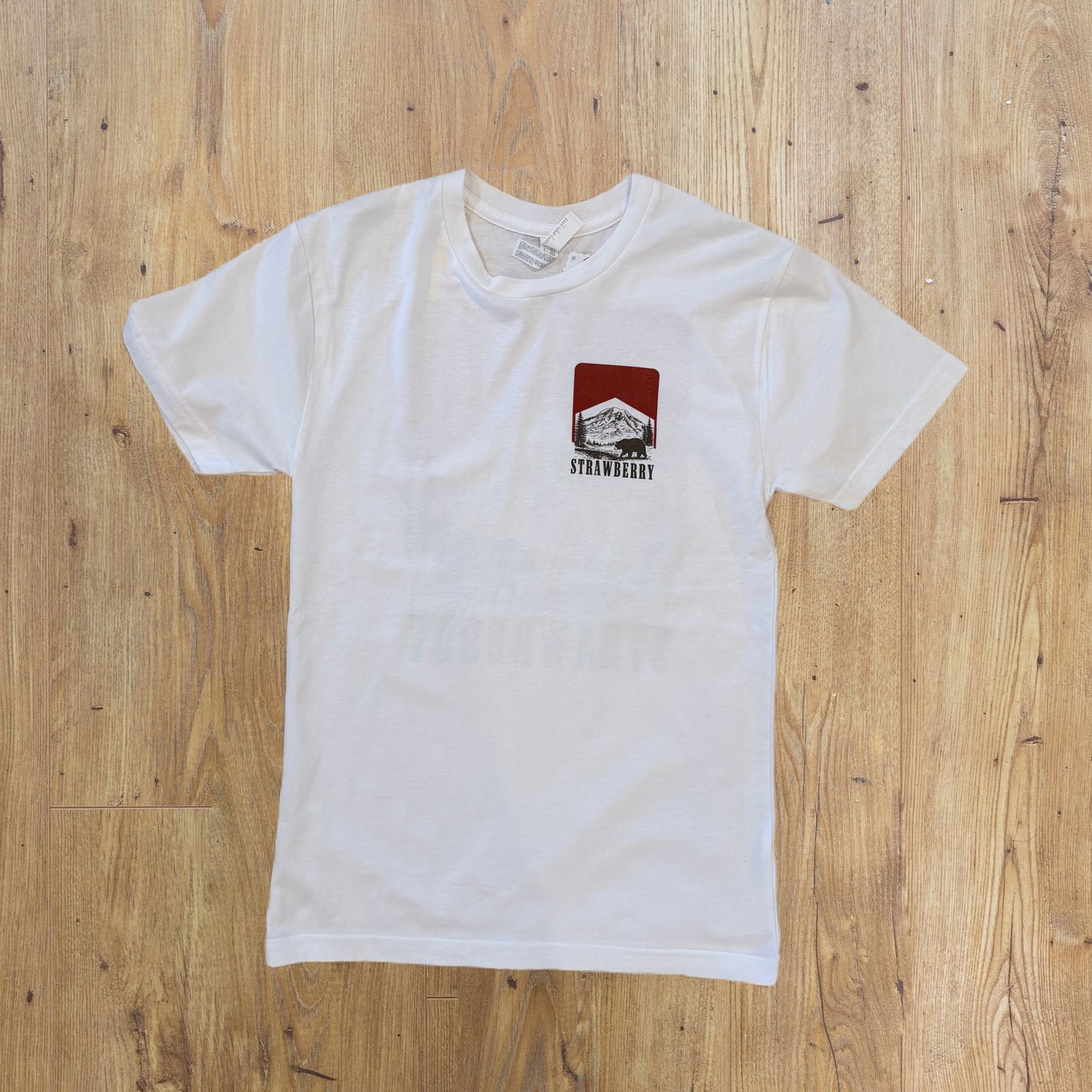 Strawberry White Tee