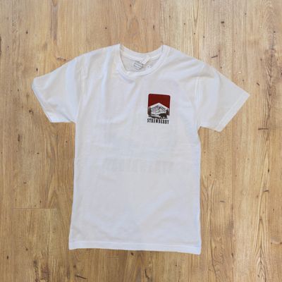 Strawberry White Tee