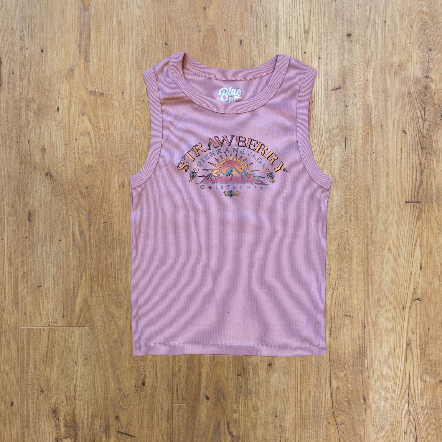 Baby Ribbed Tank | Pink