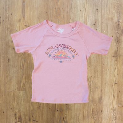 Baby Ribbed Tee | Pink