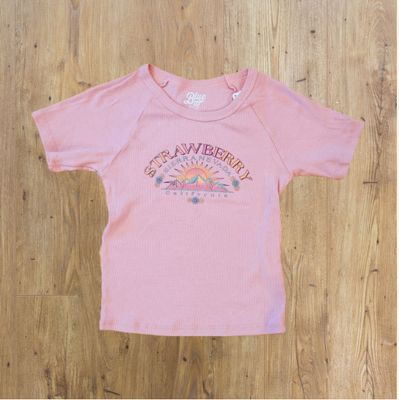 Baby Ribbed Tee | Pink