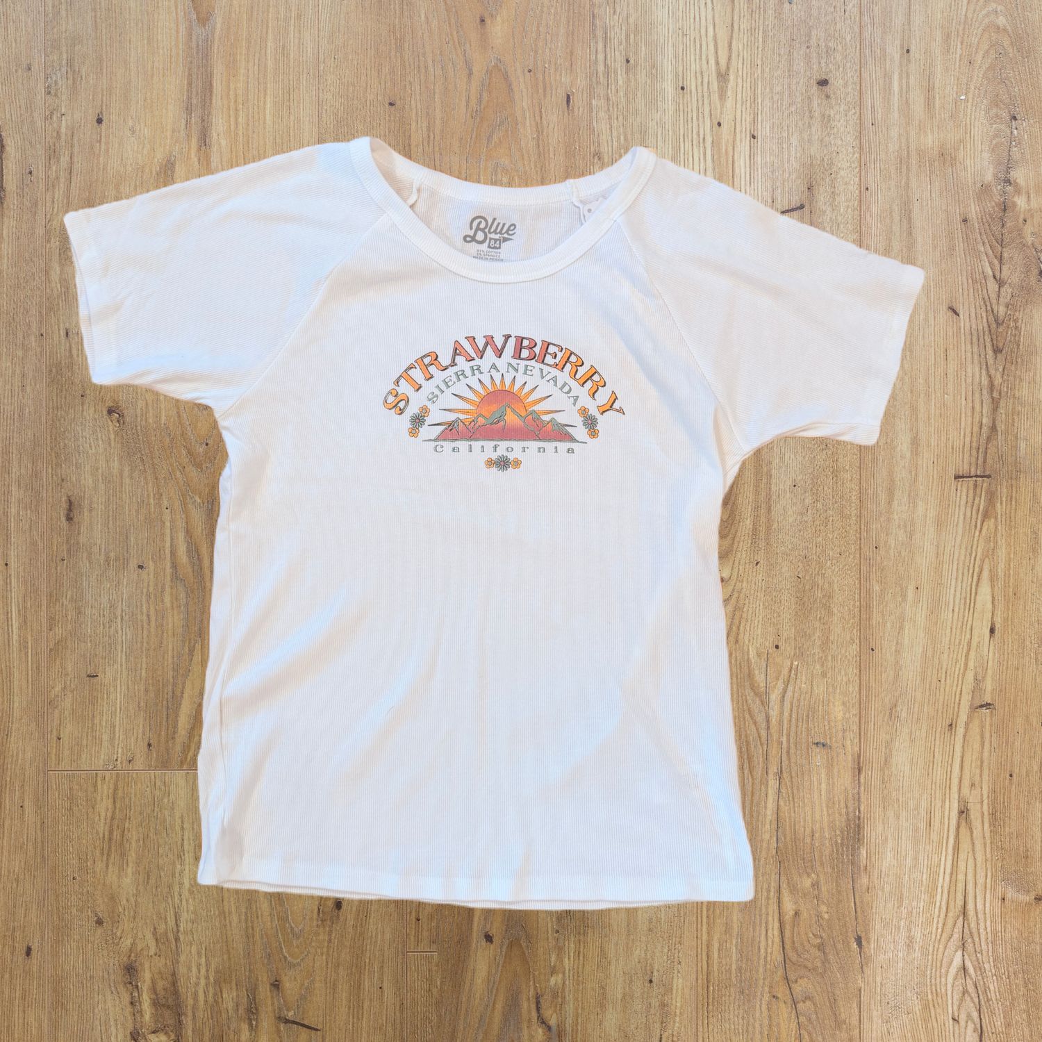 Baby Ribbed Tee | White
