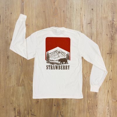 Strawberry White Long Sleeve