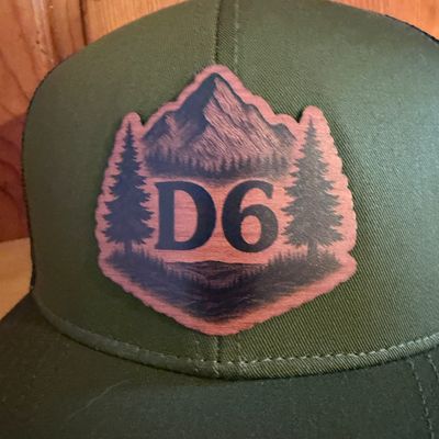 D6 Green Trucker Hat