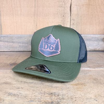 D6 Green Trucker Hat