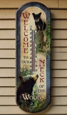 Tin Thermometer | Bear