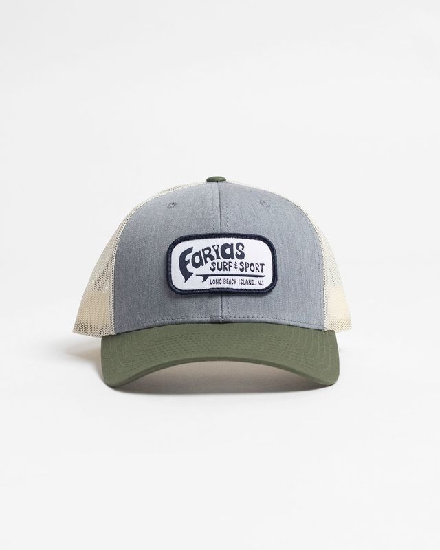 Farias Retro Patch Hat | Pre Curved Trucker Hat Snapback |
