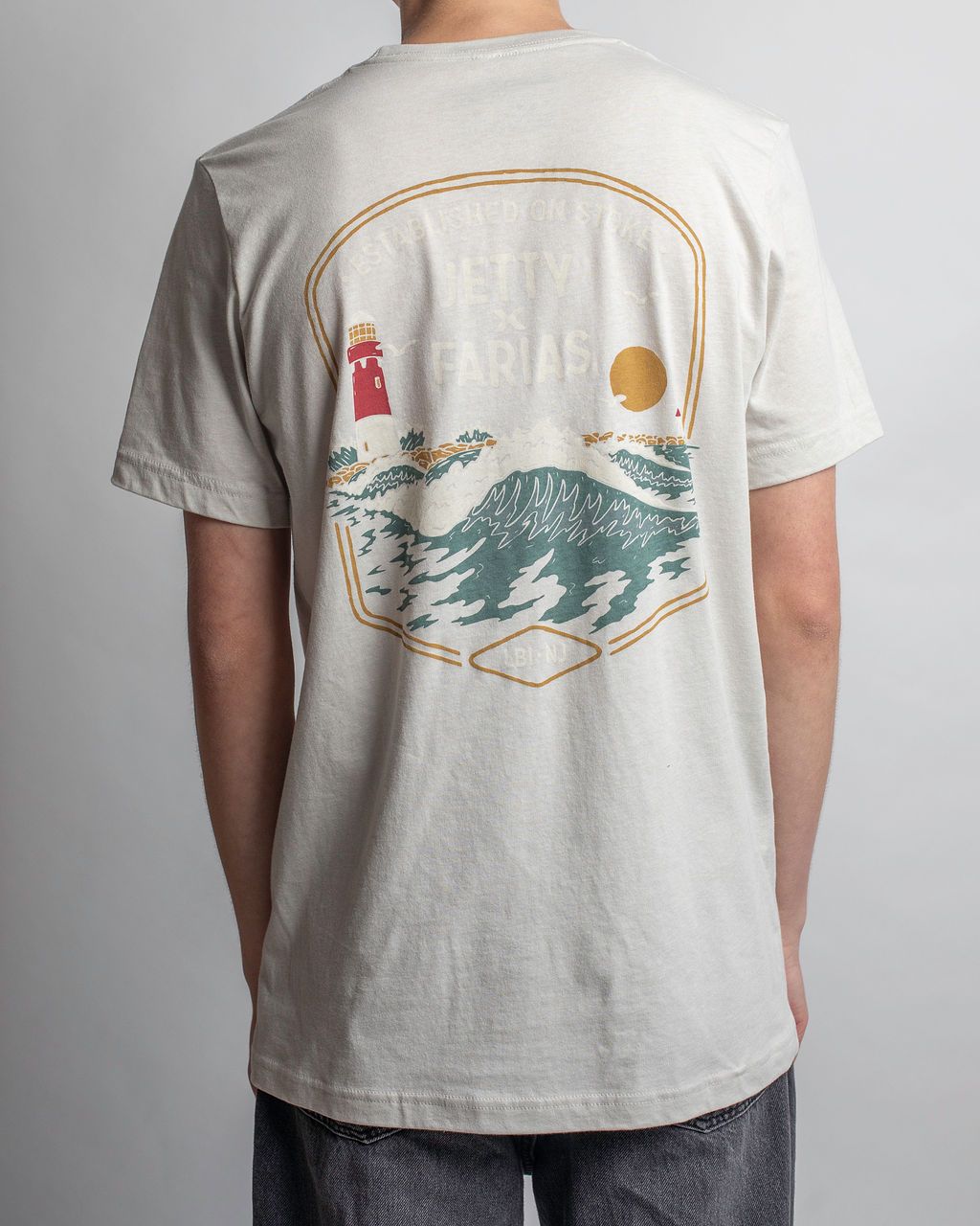 Farias X Jetty Inlet Tee, Color: HCM, Size: S