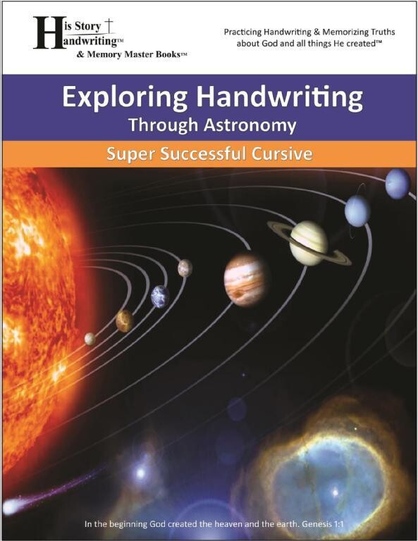 Exploring Handwriting Through Astronomy - (CURSIVE EDITION)