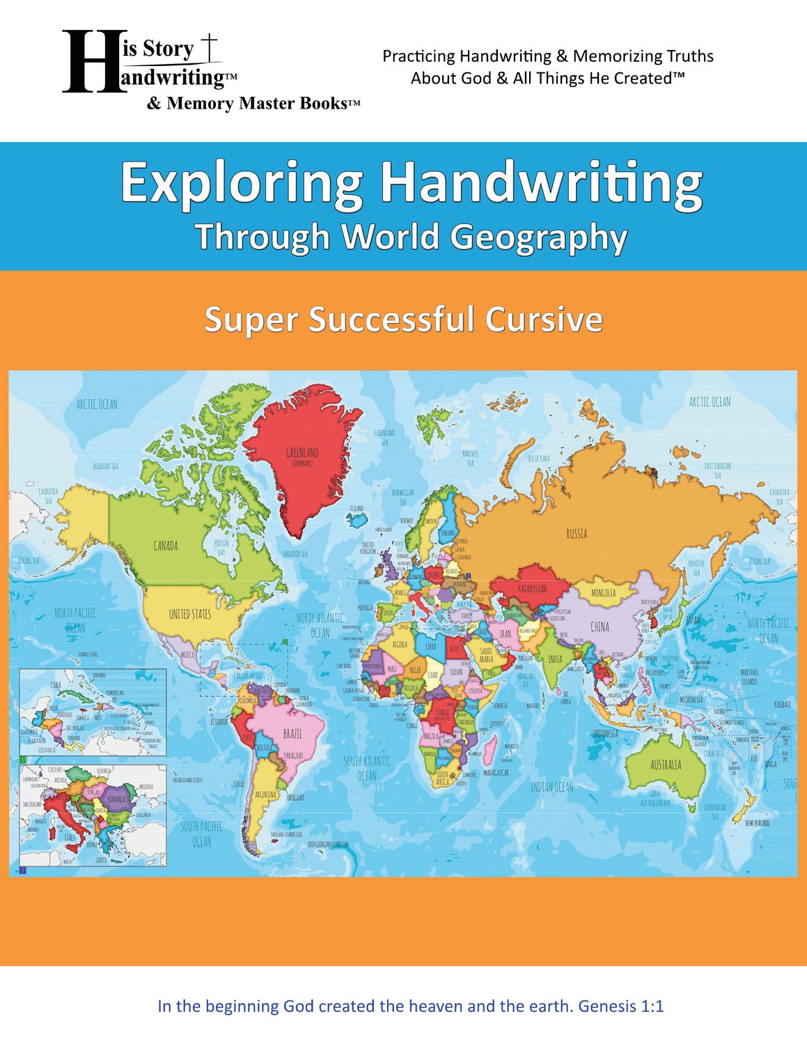 Exploring Handwriting Through World Geography -  (CURSIVE EDITION)