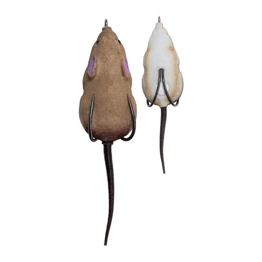 LUNKER HUNTER FURENZY MOUSE, Color: BROWN, Size: 2INCH 3/8OZ