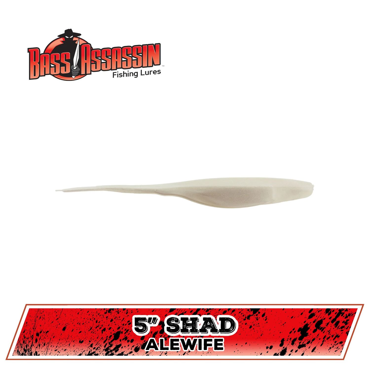 Bass Assassin Shad Assasin Jerkbaits, Color: ALEWIFE, Size: SHAD 5&quot;