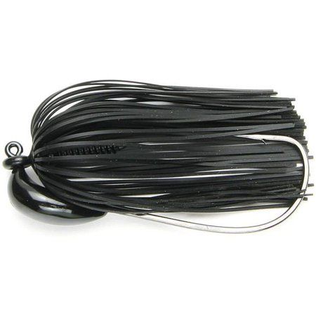 KEITECH WEEDLESS SWIM JIG, Color: BLACK, Size: 3/8OZ