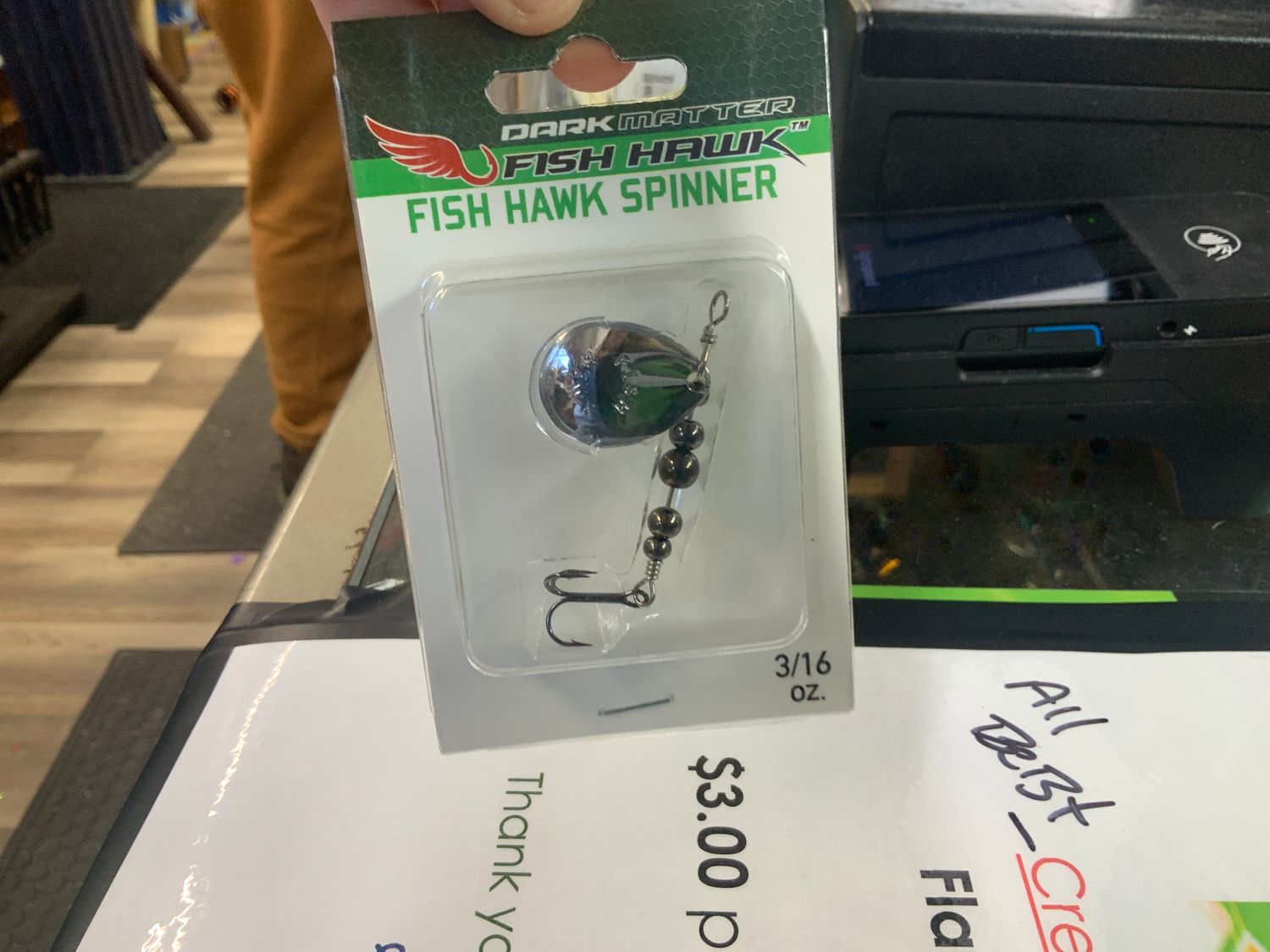 FISH HAWK SPINNER 3/16 SILVER