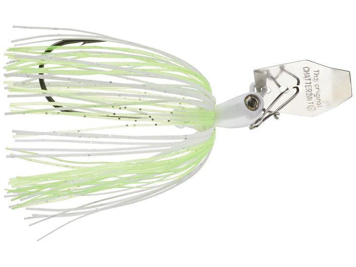 Z-Man Chatterbait Micro , Color: CHARTREUSE/WHITE, Size: 1/8 OZ