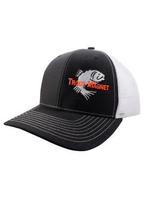 Trout Magnet Hat White/Black