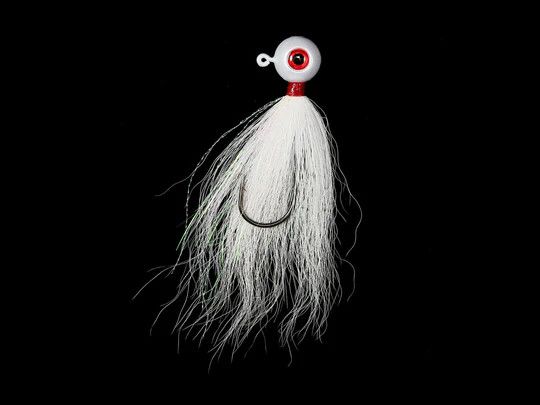 JW POWER BALL JIG V2 W/ BUCKTAIL , Size: JW-PBB3/8-WH