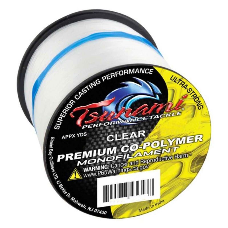 Tsunami Premium Mono Line Clear 1/4 lb. Spool