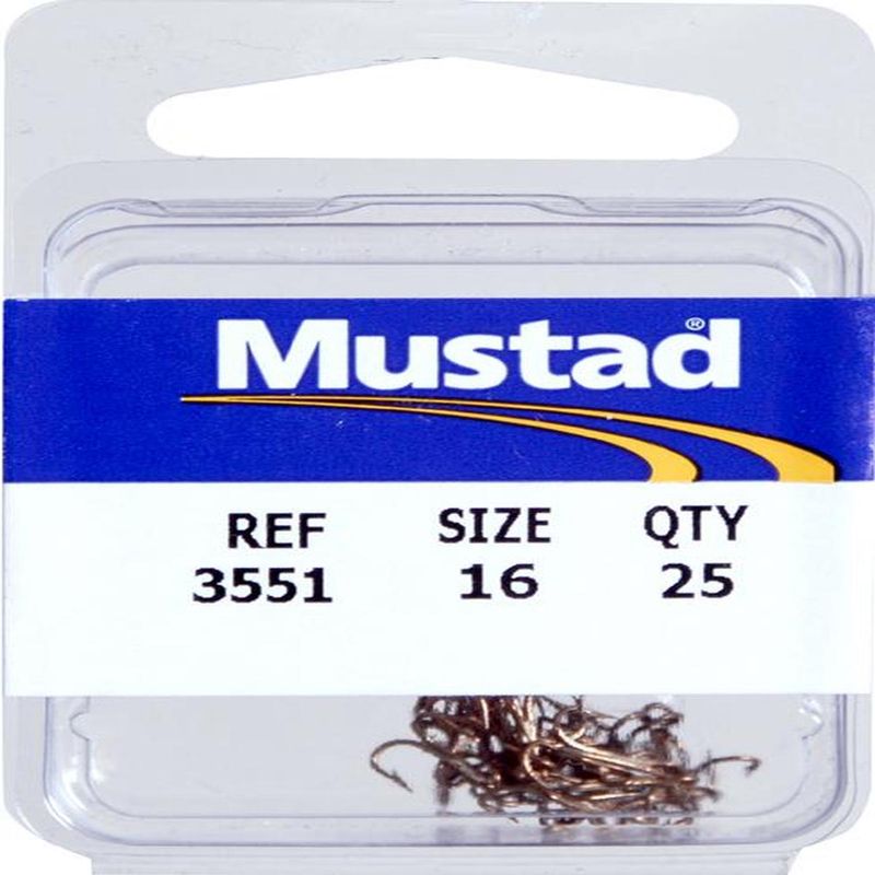 MUSTAD TREBLE HOOK-3551-BR 25 PACK