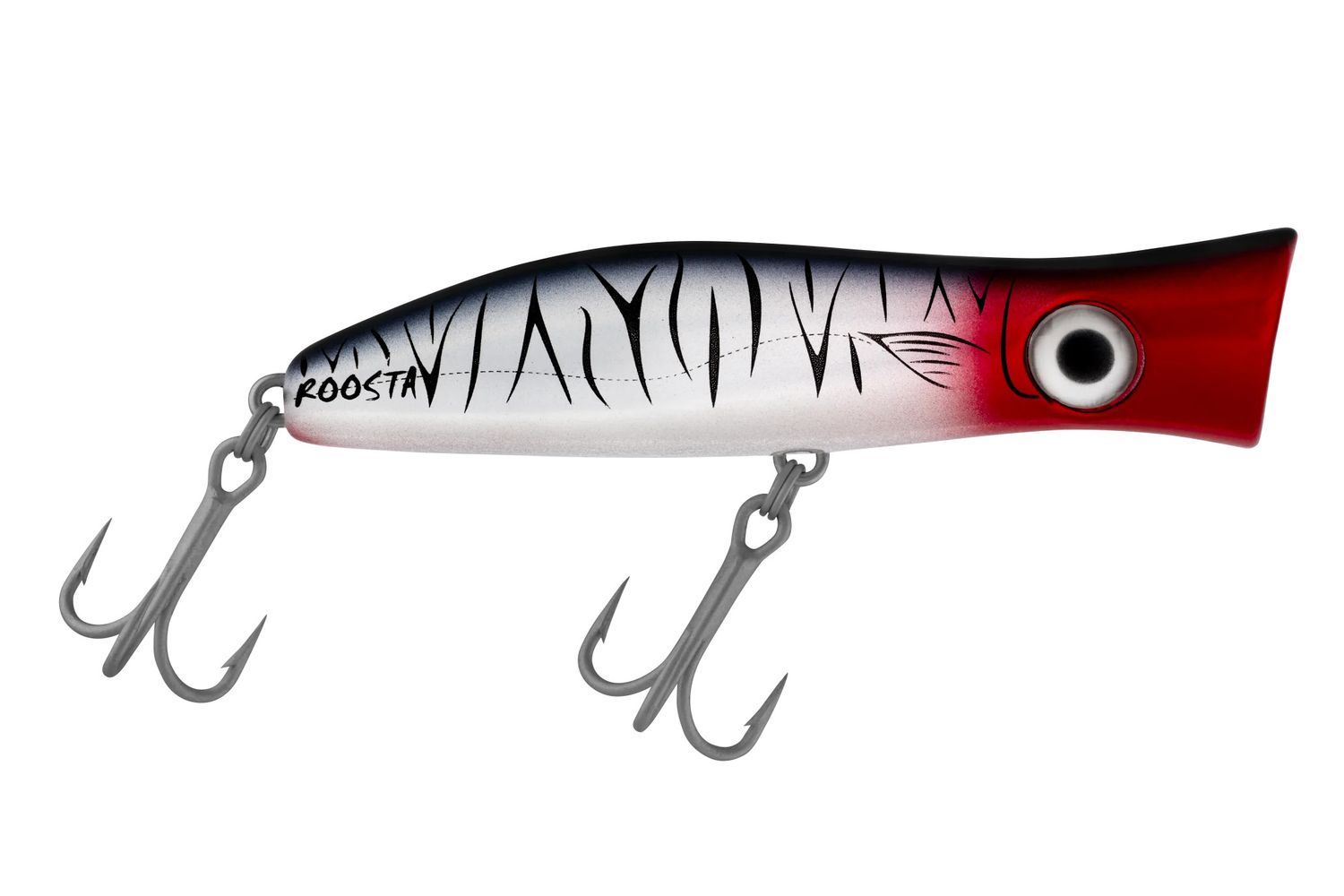 Halco Roosta Popper 105, Color: 4-1/8&quot; RSTA POPPER 1-3/8oz CHRM TGR