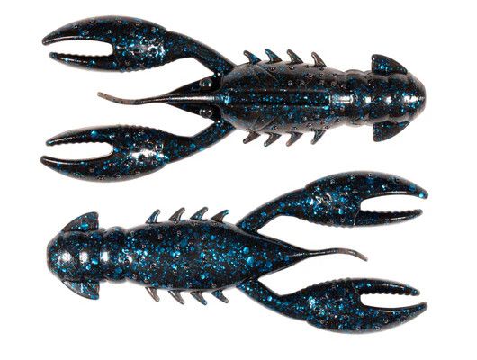 Z Man Pro CrawZ 3.5&#39;&#39;, Color: Black Blue Flake 3pk