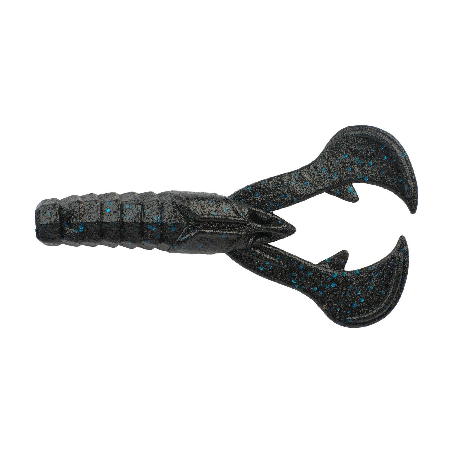 PowerBait® MaxScent Crud Craw, Size: 4 in, Color: Black Blue Fleck