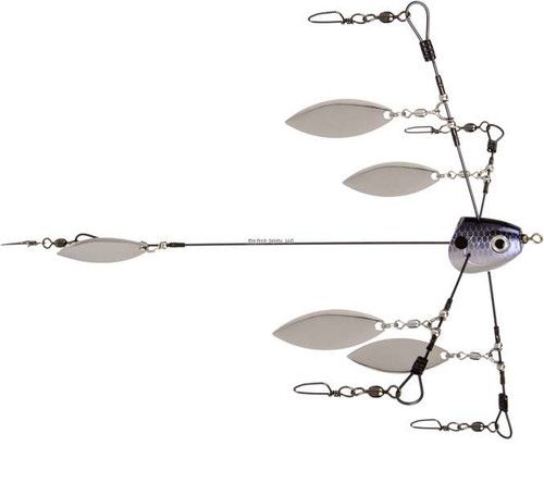 Strike King Tour Grade Titanium Umbrella Rig  /  Blue Gizzard