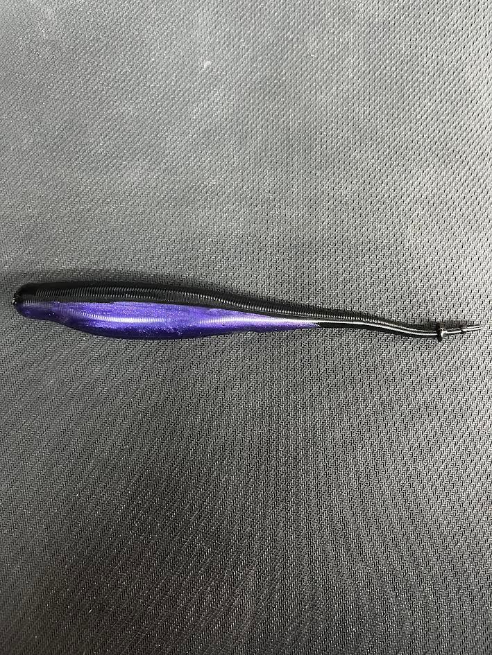 ALAN&#39;S CUSTOM LURES- MAGNUM STRAIGHT TAIL MINNOW, Color: BLURPLE, Size: 9&#39;&#39;