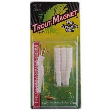 Trout Magnet 9pc. Pack 1/64 oz, Color: White