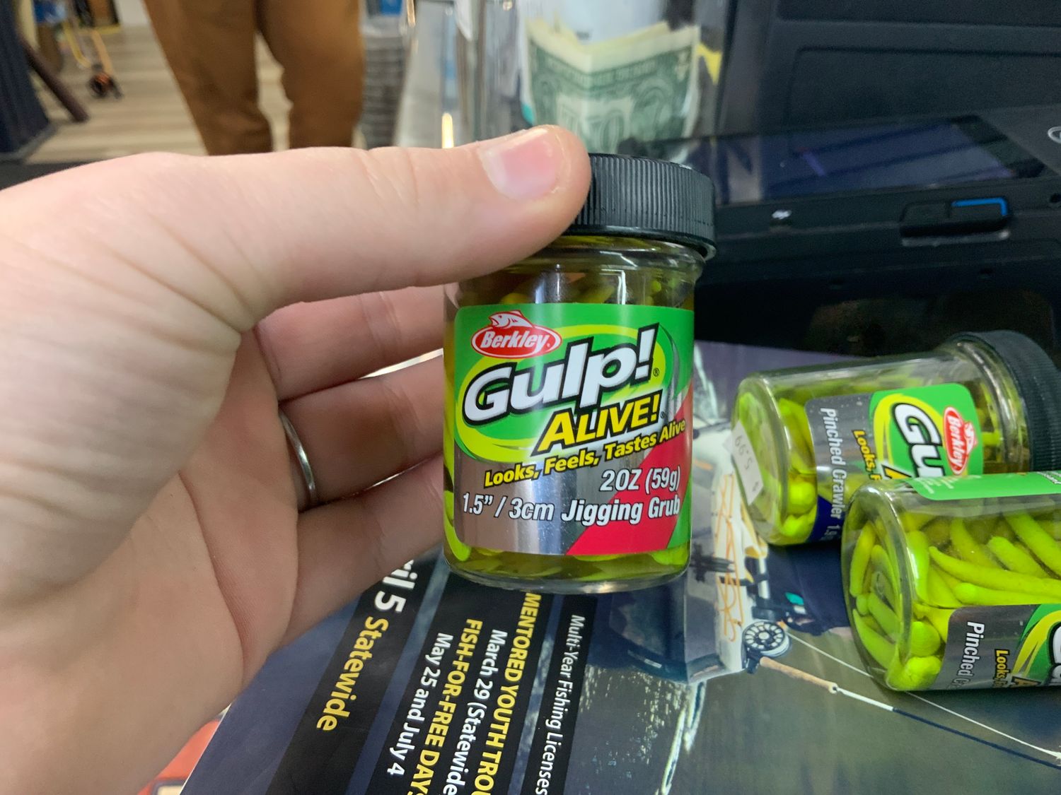 Berkley Gulp! Alive!® Jigging Grub, Size: GAJJG1-CH