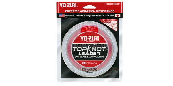 YOZURI TOKNOT FLUOROCARBON LEADER 30YD PINK, Size: 15lb