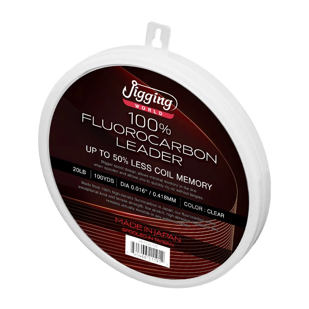JIGGING WORLD FLUOROCARBON 50 YARD SPOOL, Size: JW-FC10-50
