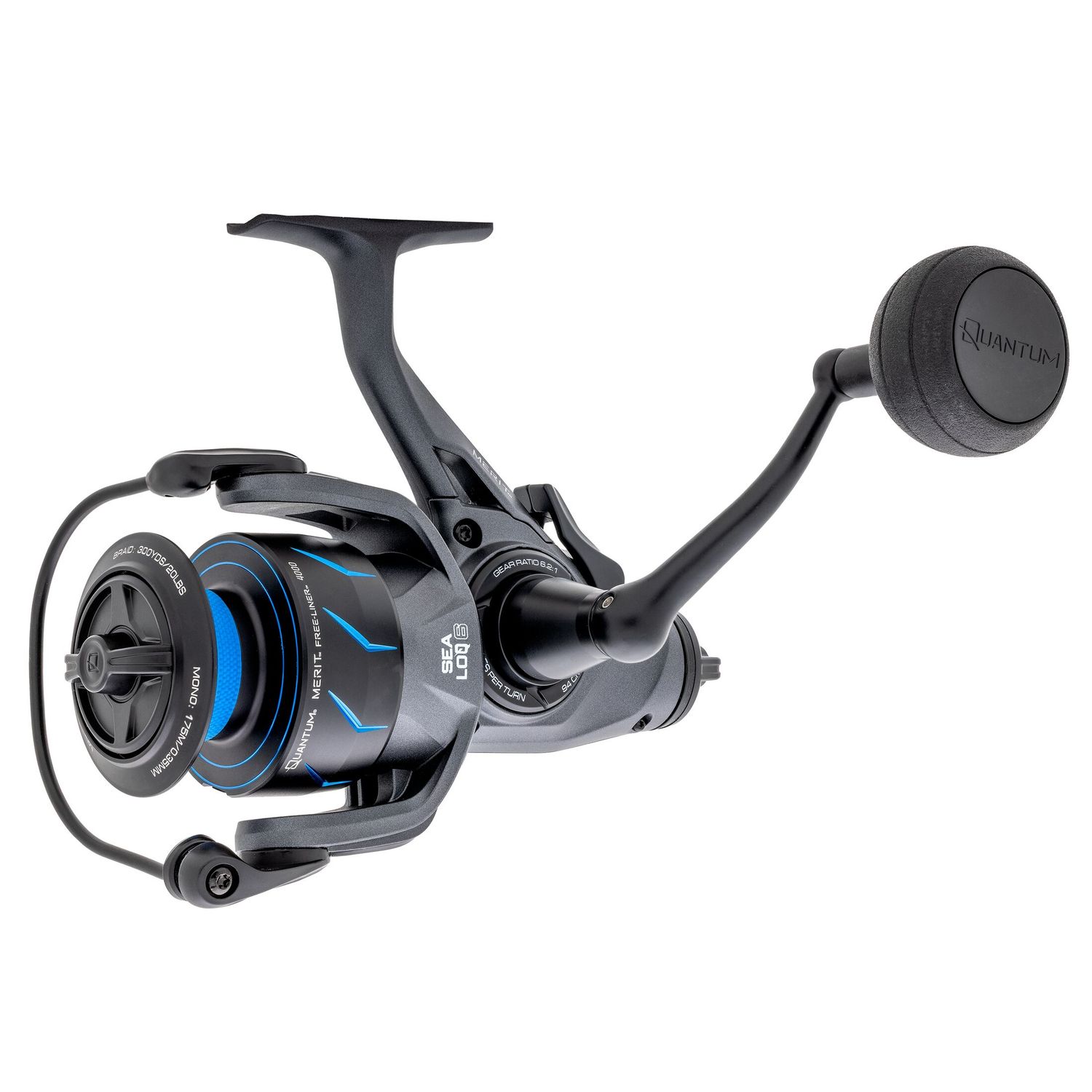 Quantum Merit Free Liner Spinning Reel, Size: MFL4000.B2