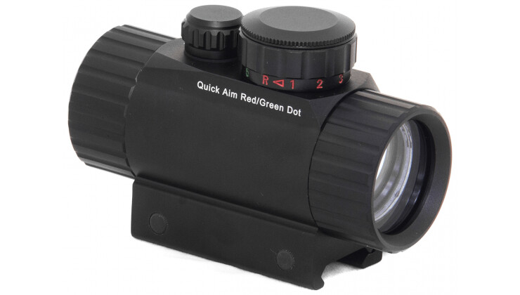 UTG 3.8" ITA RED/GREEN CQB DOT SIGHT WITH INTEGRAL MOUNT