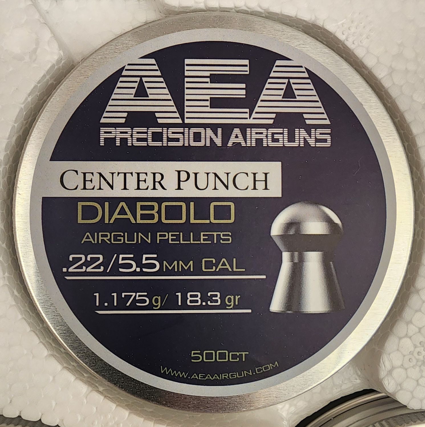 AEA Center Punch Pellets .22cal
