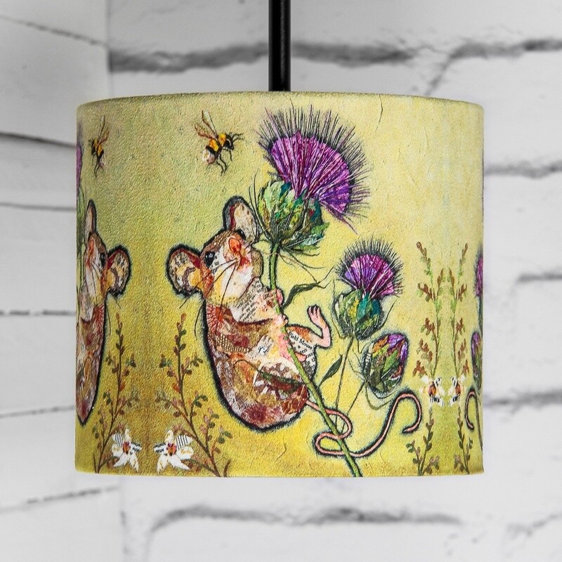first to the top faux suede lampshade by dawn maciocia